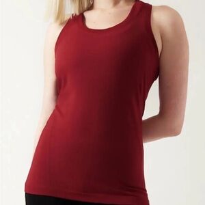 Athleta Red Seamless Tank M